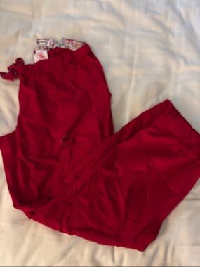 koi Red Scrub Pants